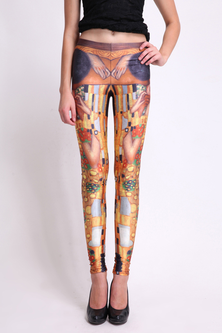 Digital-printing-yellow-Leggings