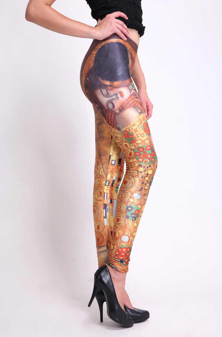 Digital-printing-yellow-Leggings