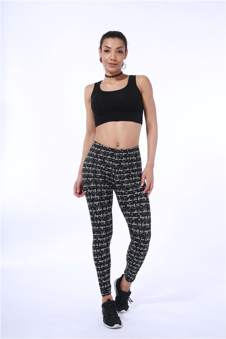 English-letter-printed-leggings-scissors-pattern-sports-pants