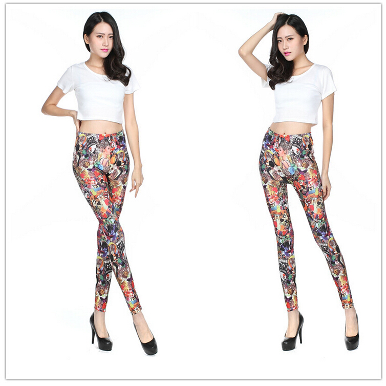 Evening-party-beauty-printed-female-leggings-wholesale