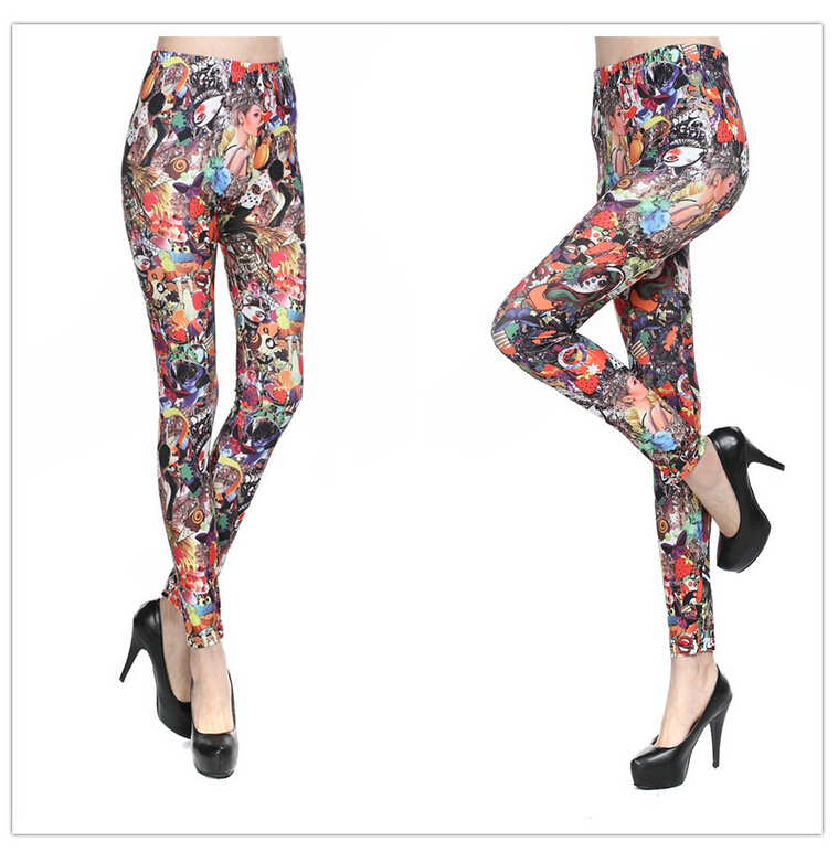 Evening-party-beauty-printed-female-leggings-wholesale