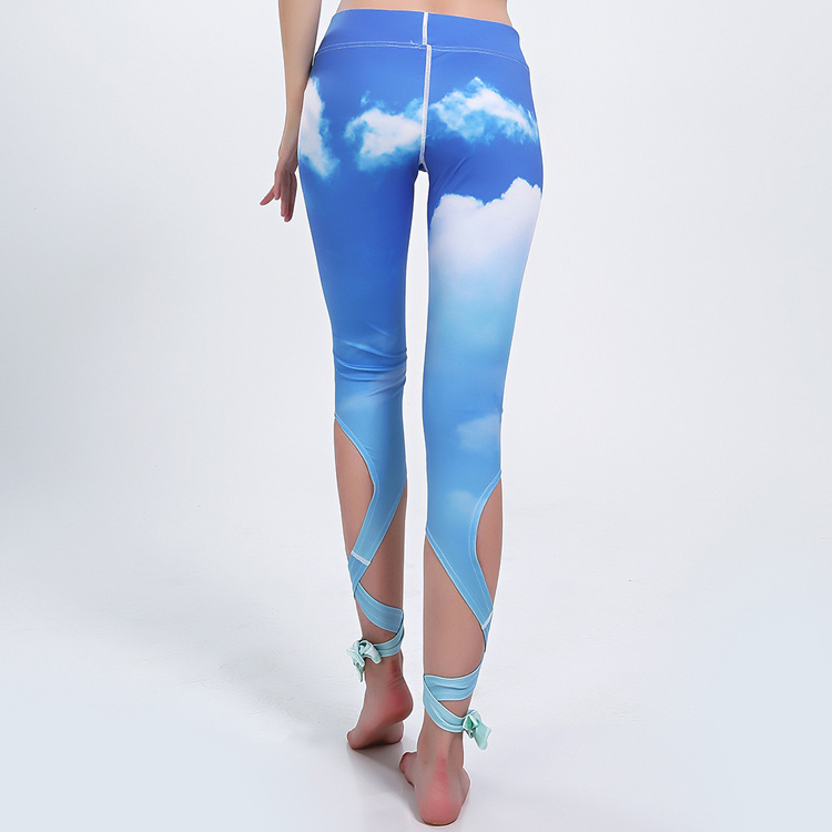 Gradient-color-bandage-yoga-leggings