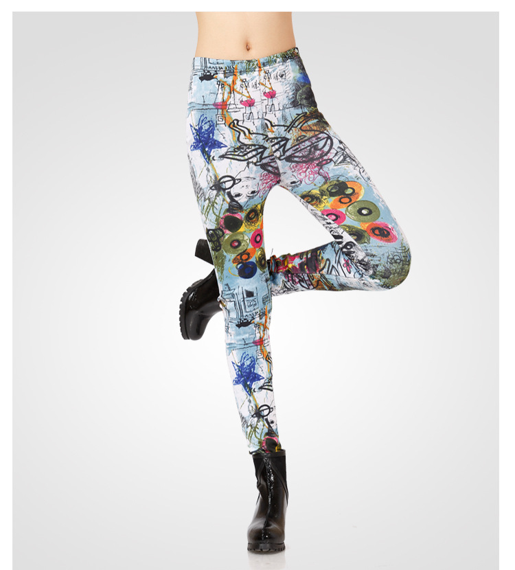 Graffiti-Leggings-wholesale-fashion-curve