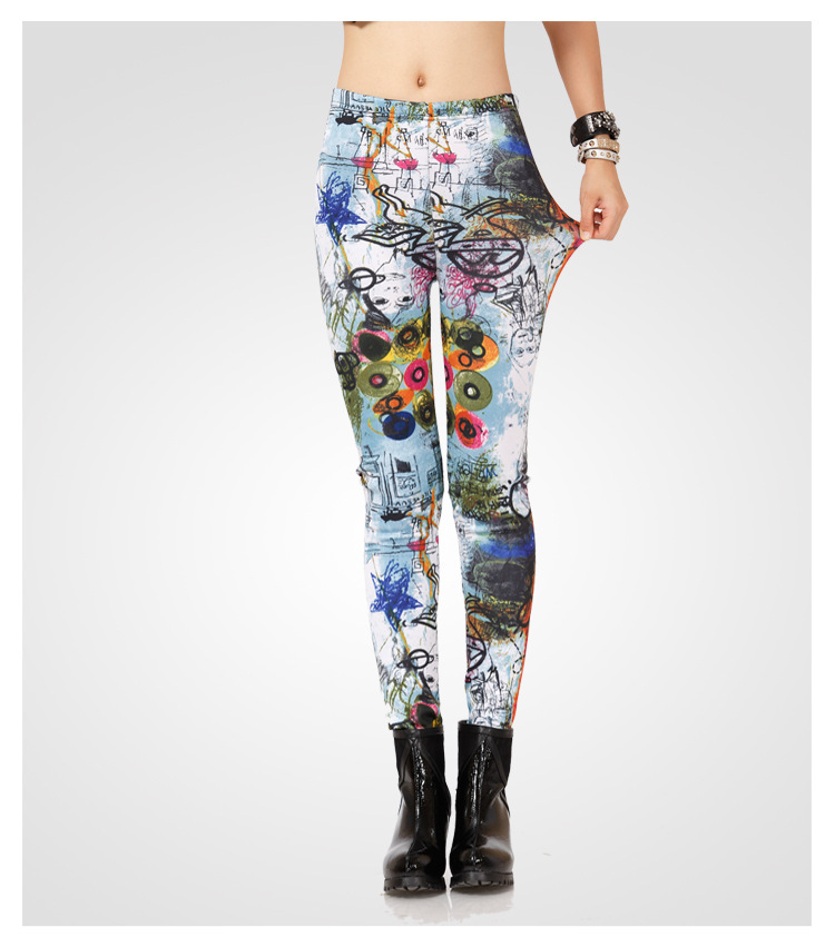 Graffiti-Leggings-wholesale-fashion-curve