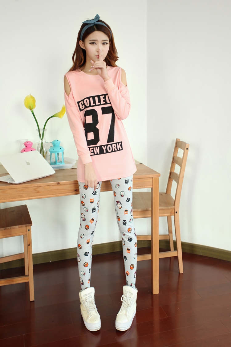 Owl-Printed-girls-cropped-leggings