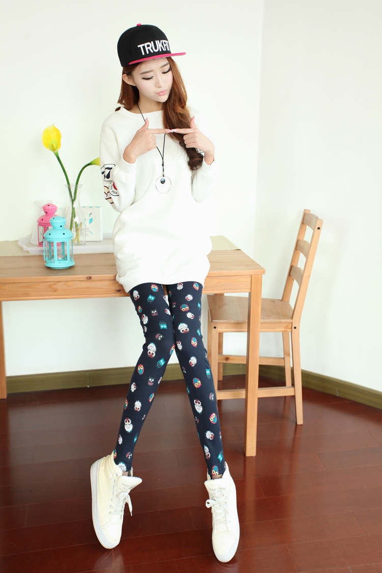 Owl-Printed-girls-cropped-leggings