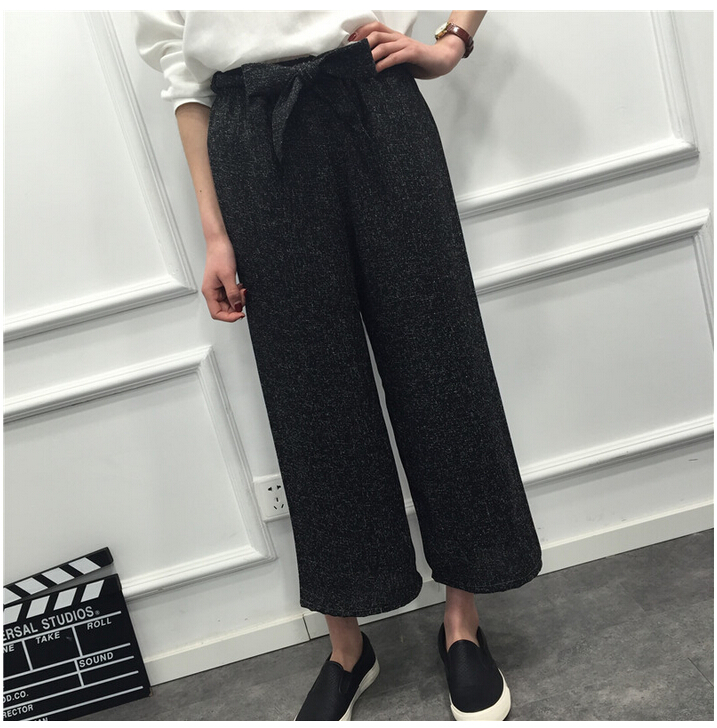 Straight-easing-of-tall-waist-wide-legged-pants-wholesale