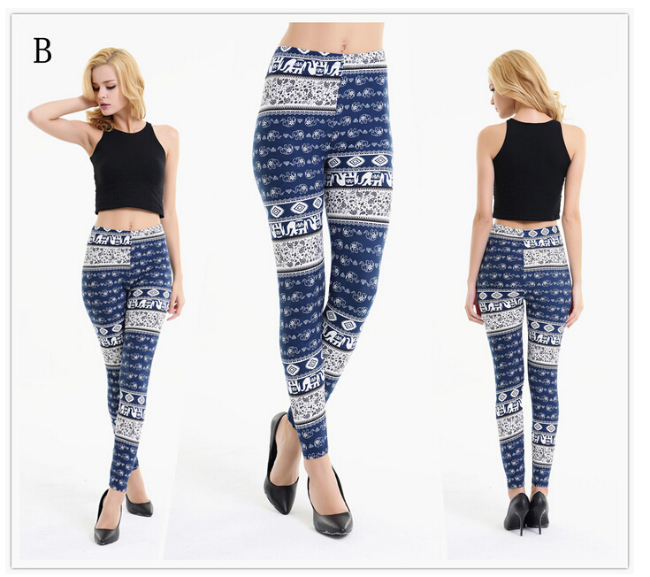 Super-soft-classical-wealth-elephant-print-female-leggings-wholesale