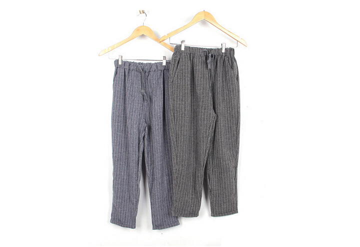 Vertical-stripes-nine-points-female-harlan-trousers-wholesale