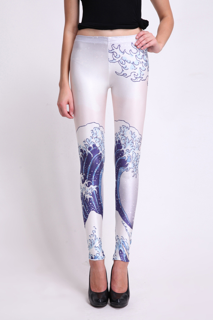 White-digital-printing-Leggings