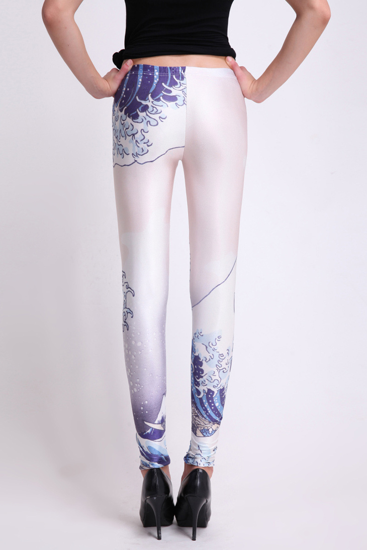 White-digital-printing-Leggings