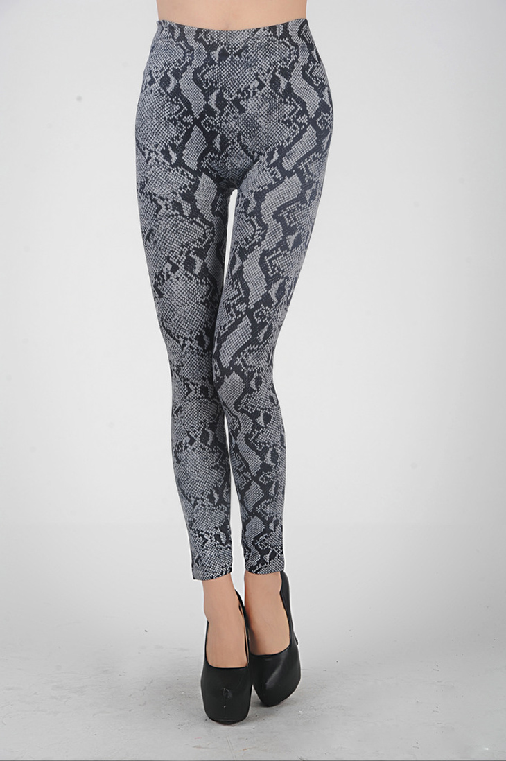 Wholesale-Black-pattern-printed-leggings