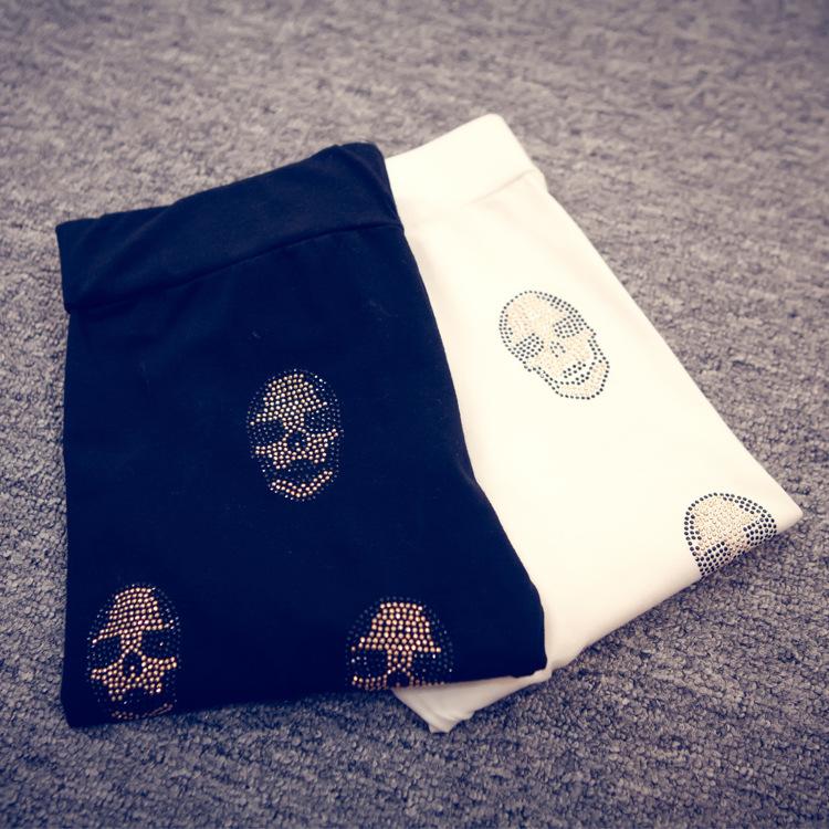 Wholesale-leggings-skull-rhinestones