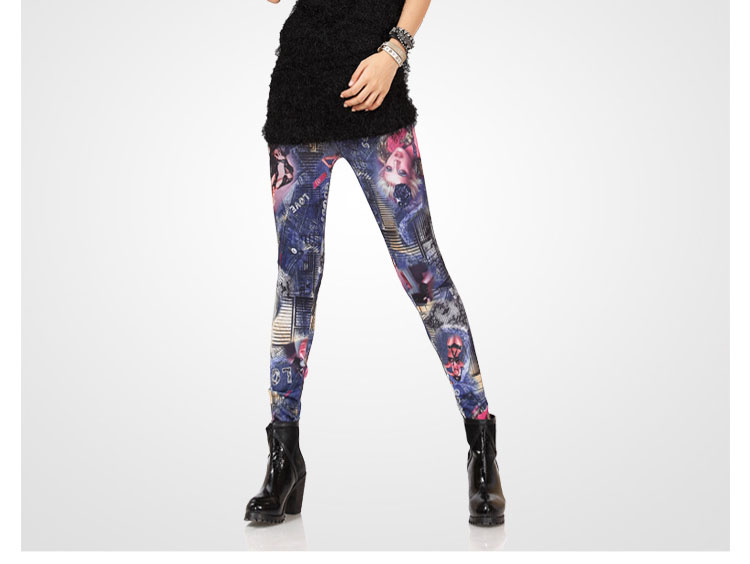 Wholesale-leggings-with-spandex-leggings-purple-graffiti
