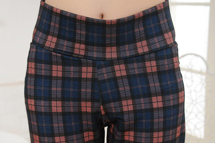 Wholesale-plaid-cotton-leggings-women