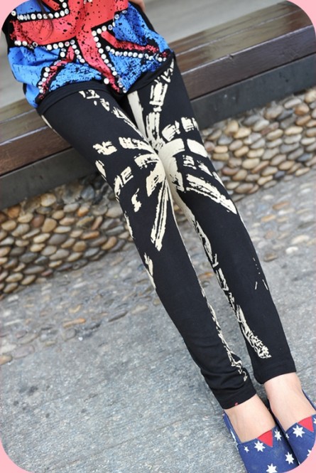 Winter-Union-Jack-printed-leggings-Wholesale