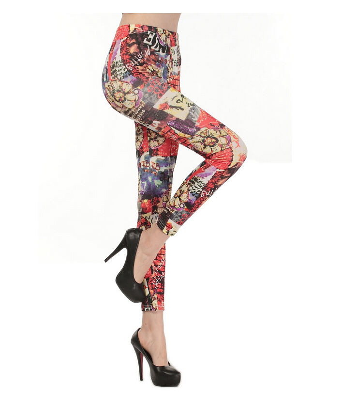 and-painted-oil-painting-graffiti-flower-female-leggings-wholesale