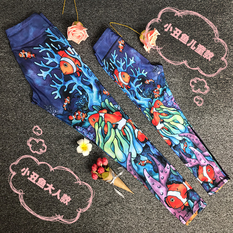 psrent-child-combination-yoga-print-leggings