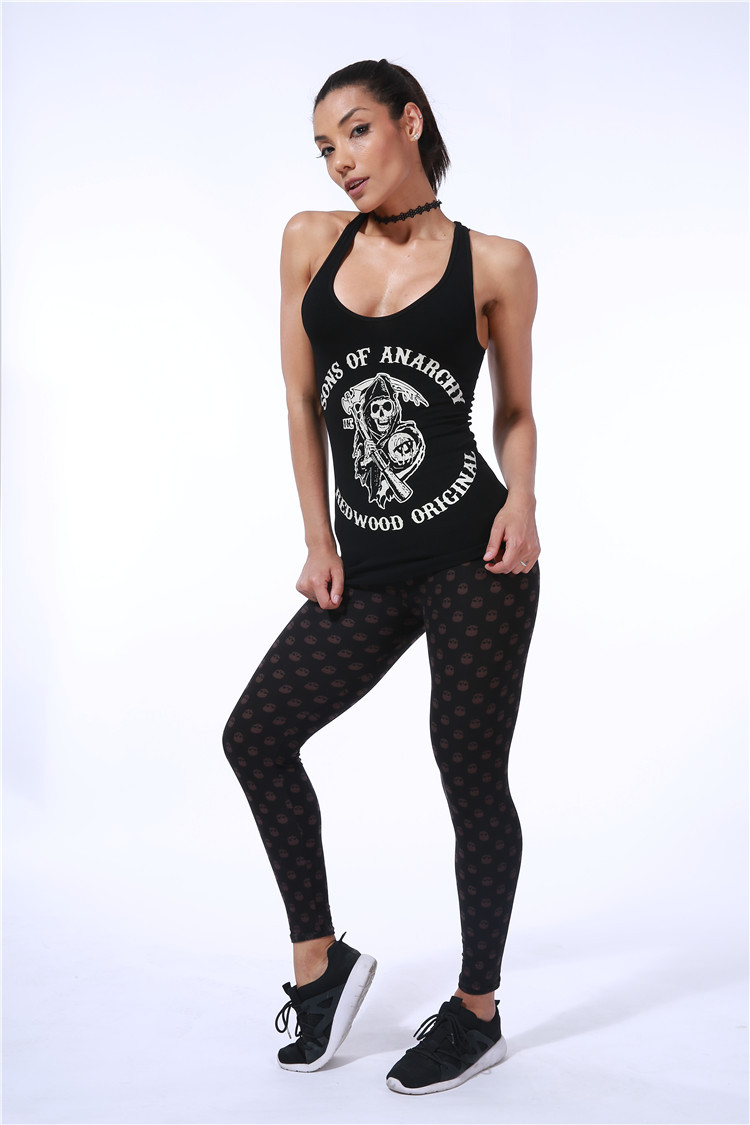 skull-print-pants-wear-yoga-sport-leggings