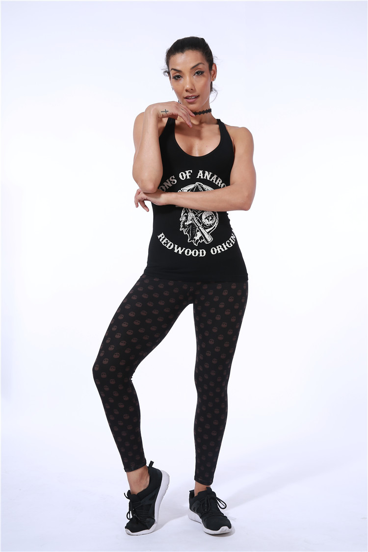 skull-print-pants-wear-yoga-sport-leggings