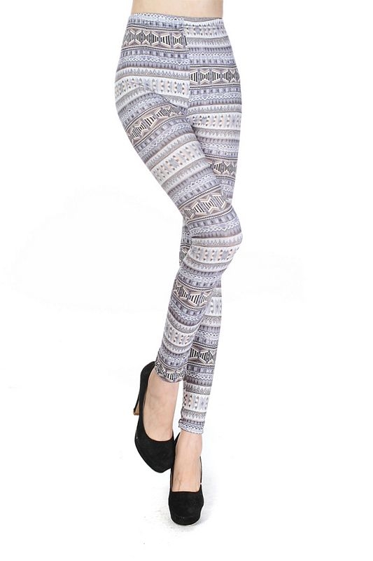 Brushed-printing-lines-white-denim-leggings-wholesale