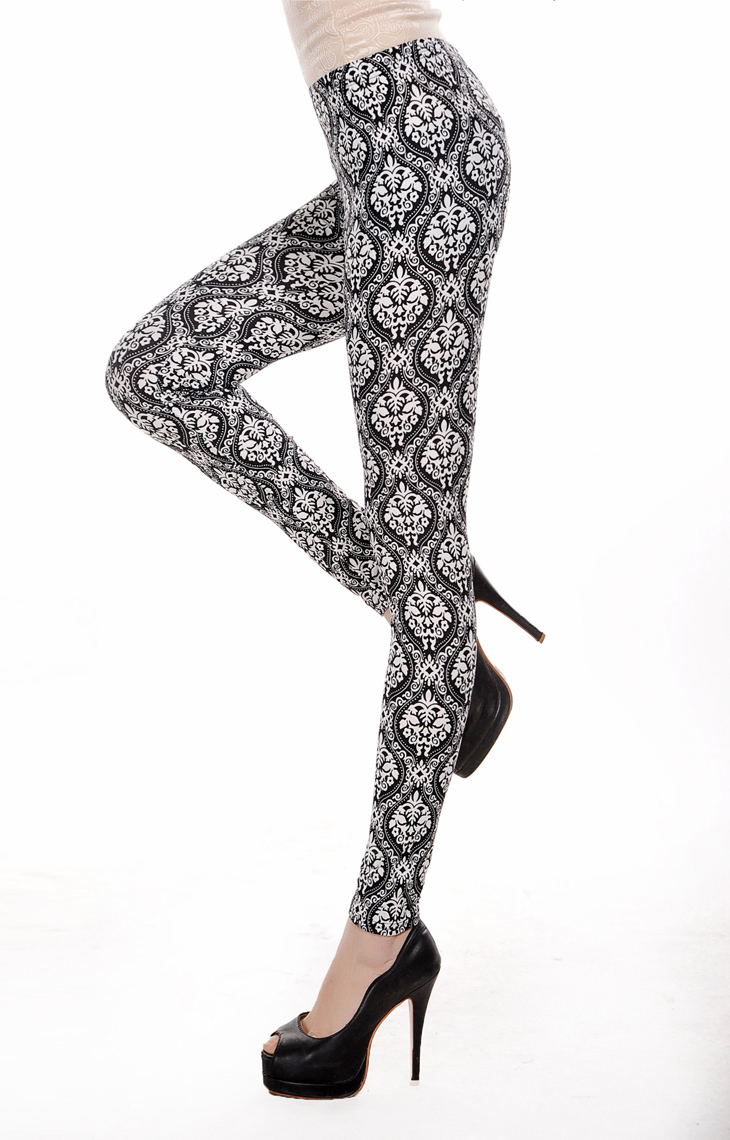 Fashion-flower-print-leggings-wholesale