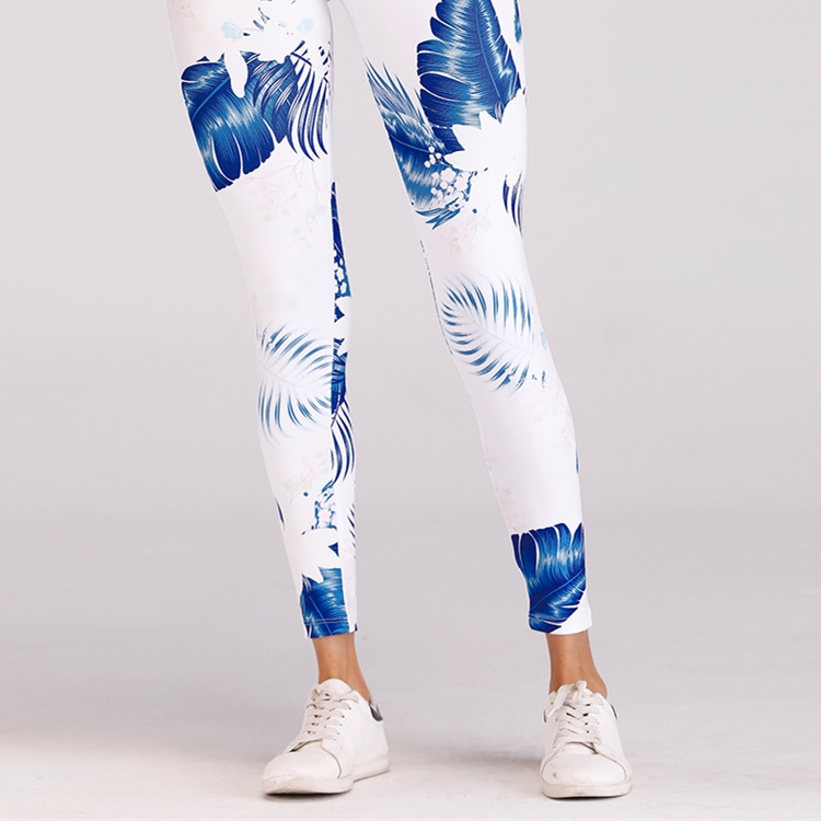 Flower-digital-printing-yoga-fitness-nine-leggings