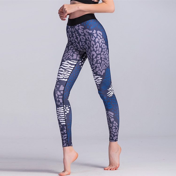 Leopard print sports fitness yoga pants – First leggings