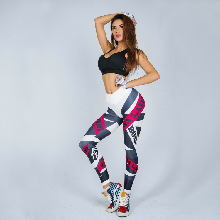 Letter-printing-sports-yoga-pants