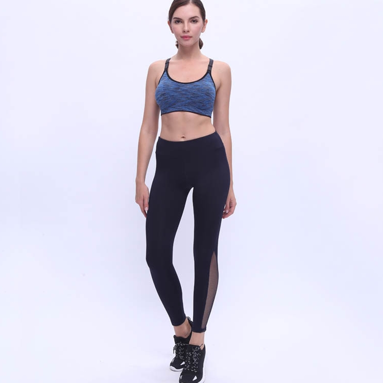 Pure-color-high-elastic-mesh-yoga-leggings