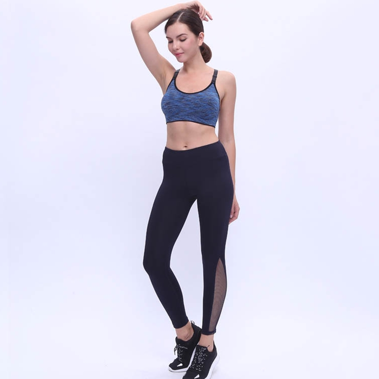 Pure-color-high-elastic-mesh-yoga-leggings