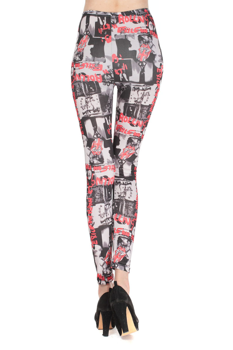 Red-letters-black-leggings-wholesale