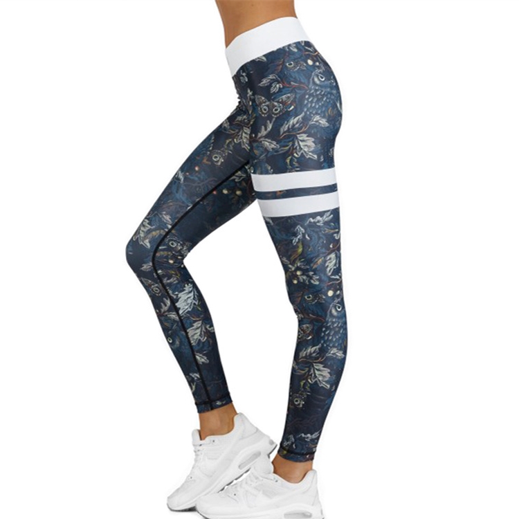 Tight-elastic-camouflage-printed-yoga-pants