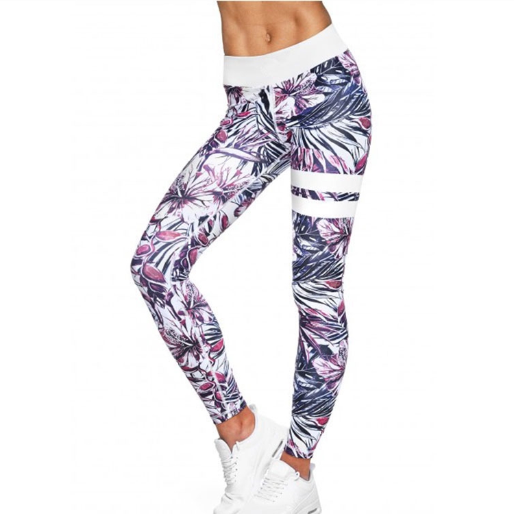 Tight elastic camouflage printed yoga pants – First leggings