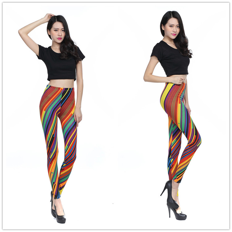 Wholesale-colored-striped-leggings
