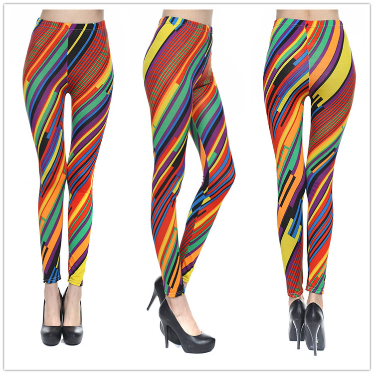Wholesale-colored-striped-leggings