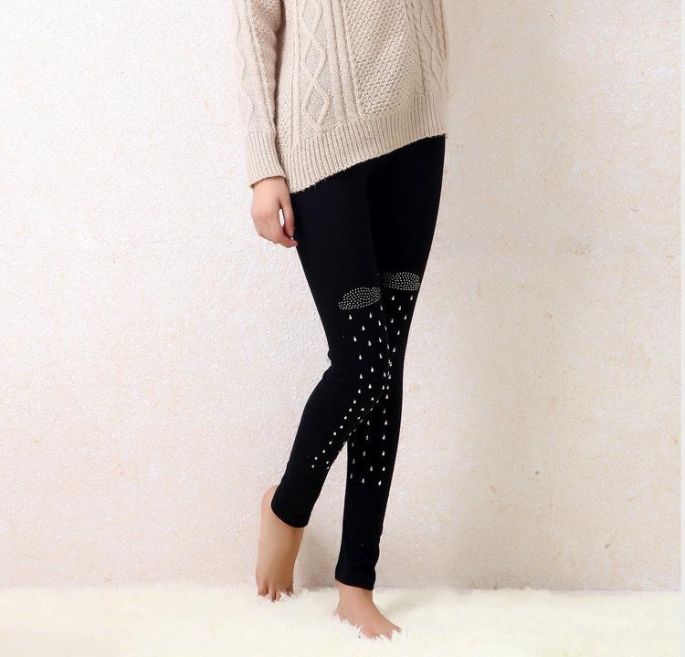 Wholesale-cotton-rhinestone-leggings