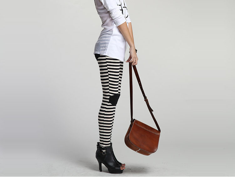 Womens-shiny-striped-leggings