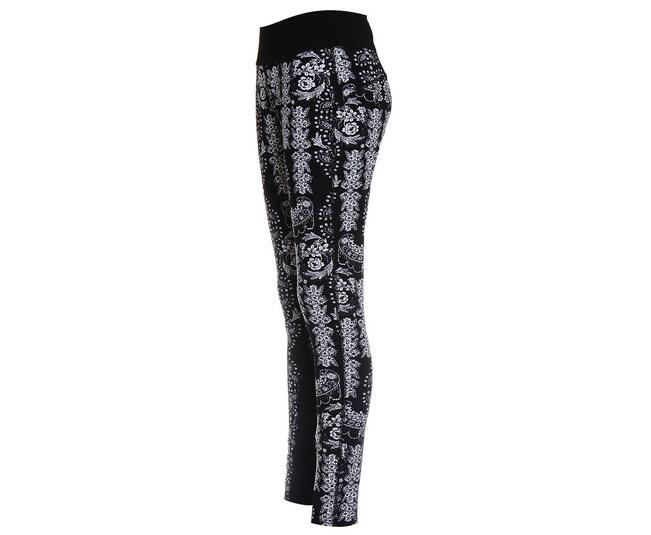 Black-white-printing-female-morality-yoga-pants-wholesale