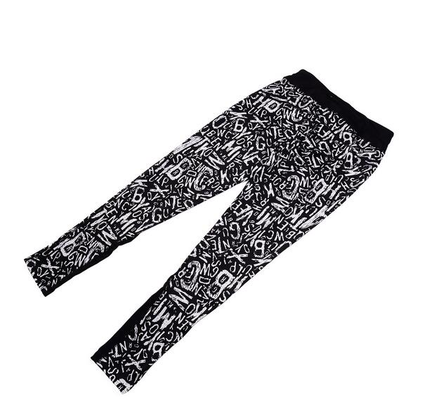 Black-white-printing-female-morality-yoga-pants-wholesale