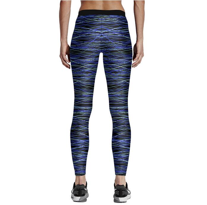 Blue-white-lines-digital-printing-sweatpants-wholesale