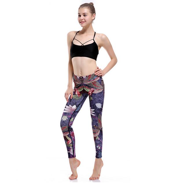 Butterfly-carry-buttock-nine-points-quick-drying-yoga-pants-wholesale