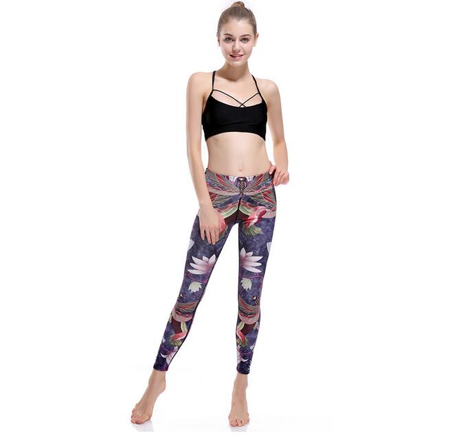 Butterfly-carry-buttock-nine-points-quick-drying-yoga-pants-wholesale