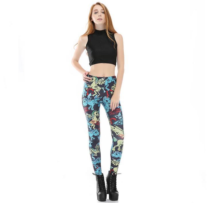 Cartoon-horse-printed-leggings-wholesale