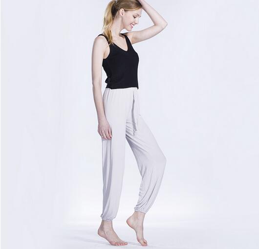 Cotton-colored-white-tie-rope-wide-leg-pants-wholesale