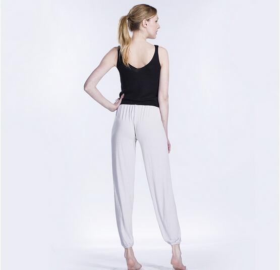 Cotton-colored-white-tie-rope-wide-leg-pants-wholesale