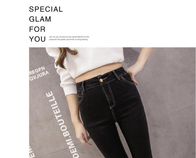 Diamond-stone-female-elastic-jeans-wholesale