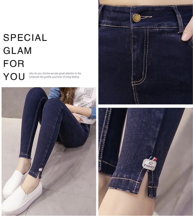 Diamond-stone-female-elastic-jeans-wholesale