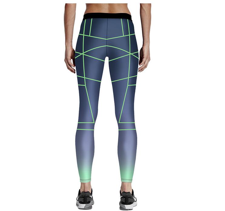 Digital-printing-sweatpants-cross-green-lines-leggings-wholesale