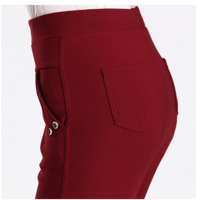 Elderly-female-waist-elastic-solid-color-pants-wholesale